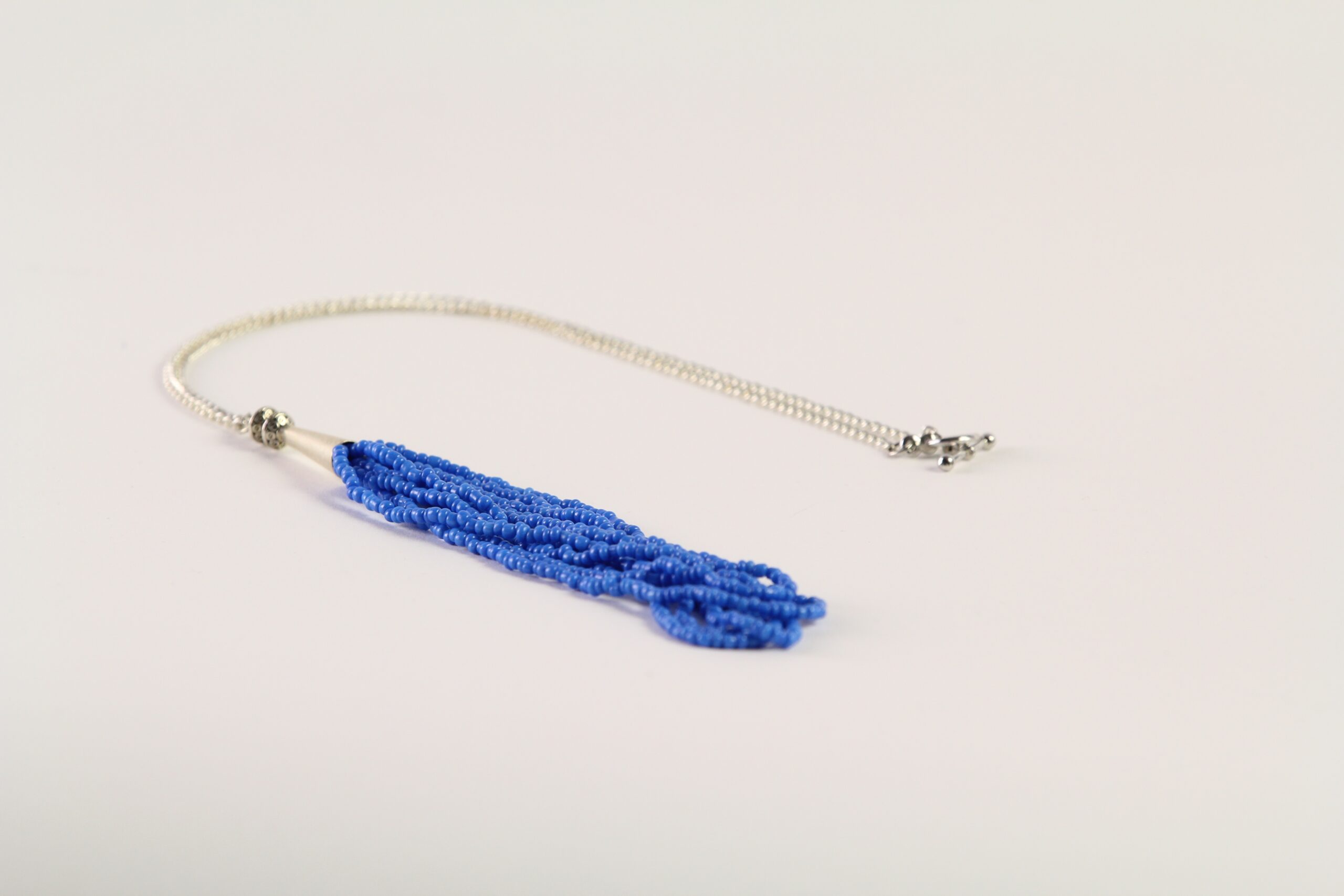 Blue Tie Necklace