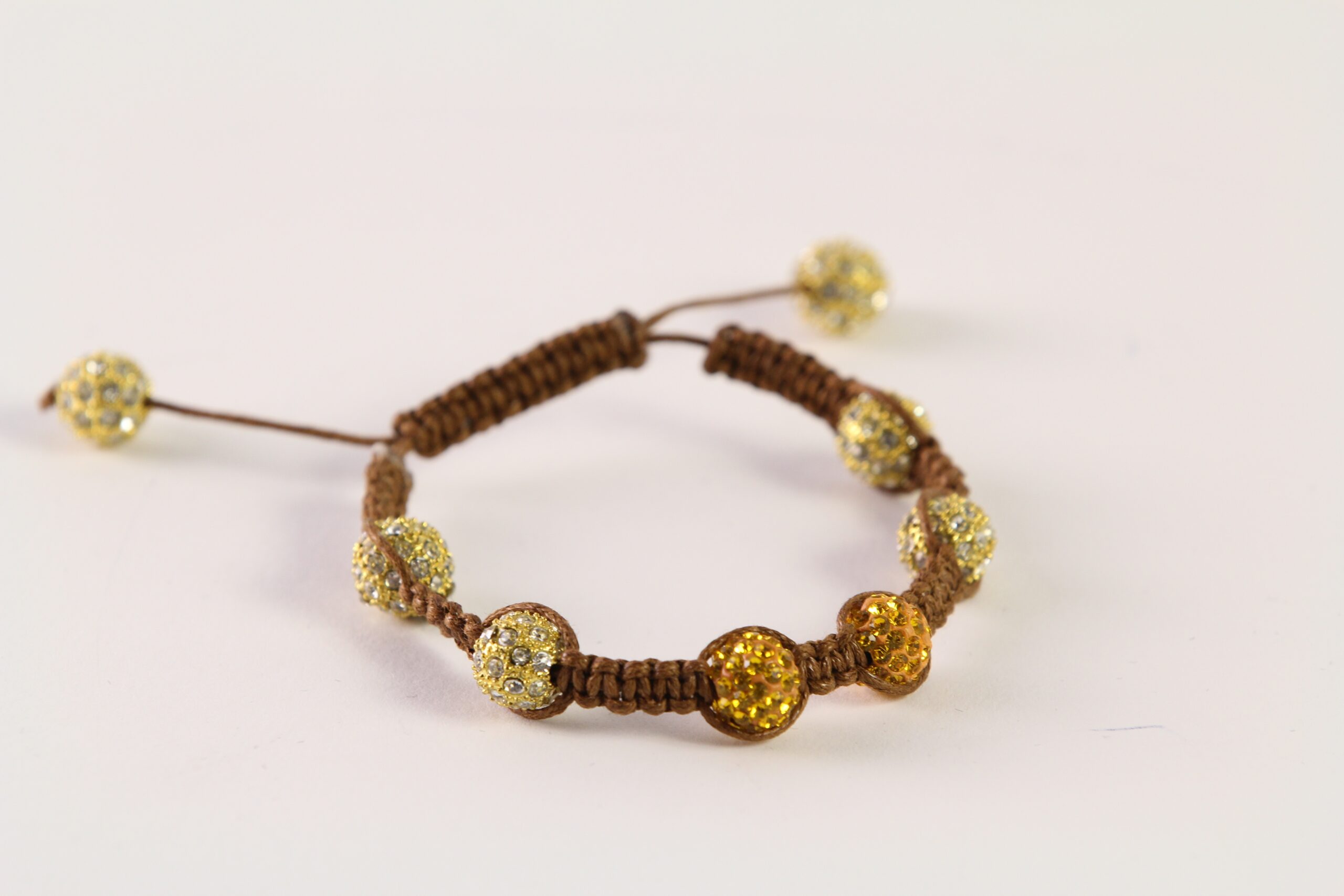 Yellow Shamballa Bracelet