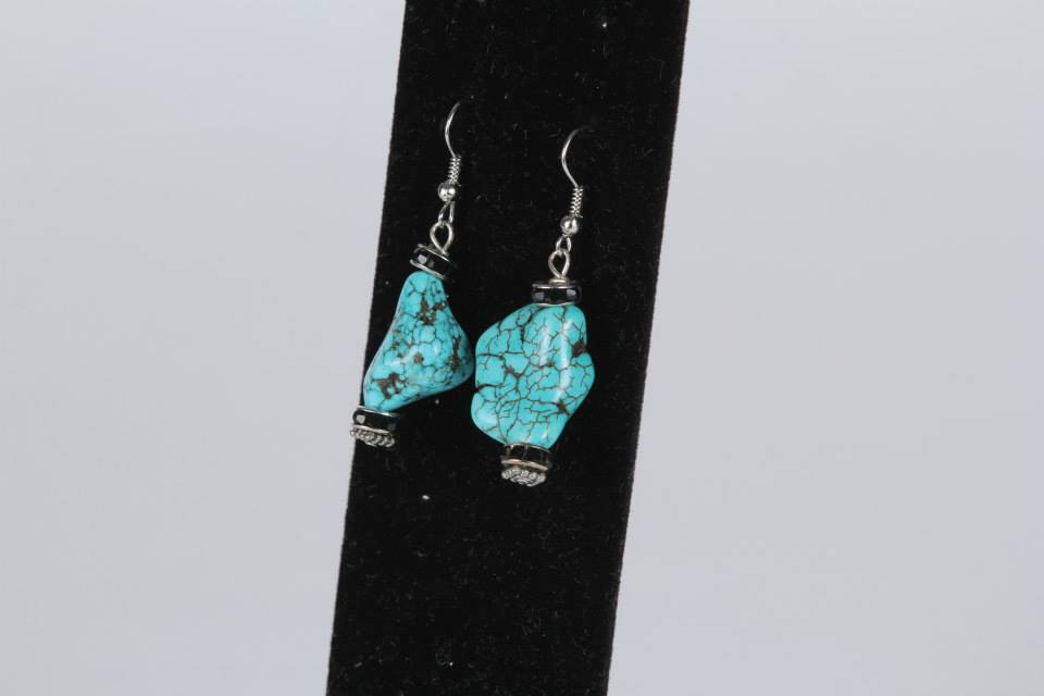 Turquoise Stones Earrings